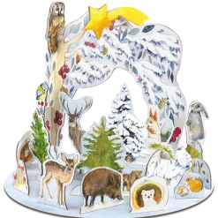 Waschbär Steck-Adventskalender »Tiere im Winter«. Best
