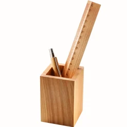 Waschbär Stifthalter aus Kirschholz. New