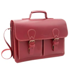 Waschbär Vintage-Aktentasche, rot. Clearance