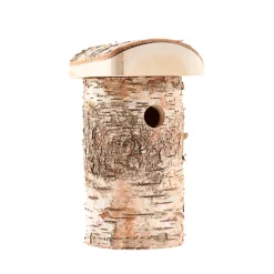 Waschbär Vogelhaus aus Birkenholz. Hot