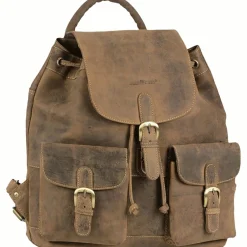 Waschbär Wanderrucksack im Vintage-Look.