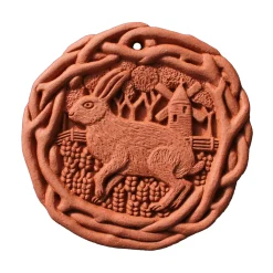 Waschbär Wandfliese Terrakotta »Brauner Hase«. Outlet