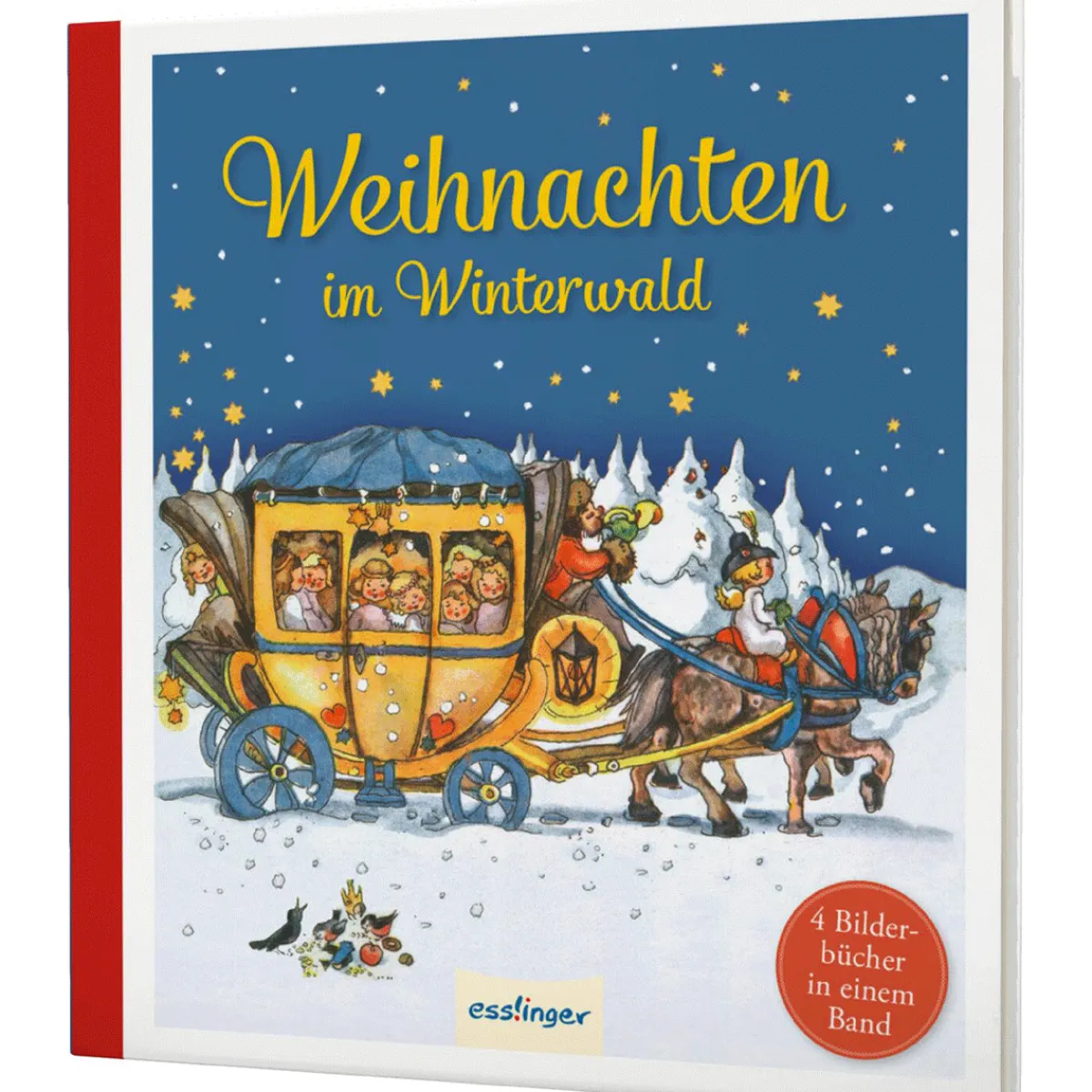 Waschbär Weihnachten im Winterwald. 4 Bilderbücher in einem Band. Clearance