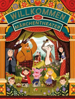 Waschbär Willkommen im Märchentheater. New