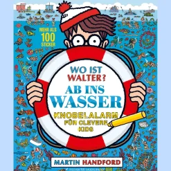 Waschbär Wo ist Walter? Ab ins Wasser: Knobelalarm für clevere Kids | Kultiges Wimmelbuch mit Rätseln für Kinder und Erwachsene. Discount