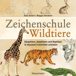 Waschbär Zeichenschule Wildtiere. New